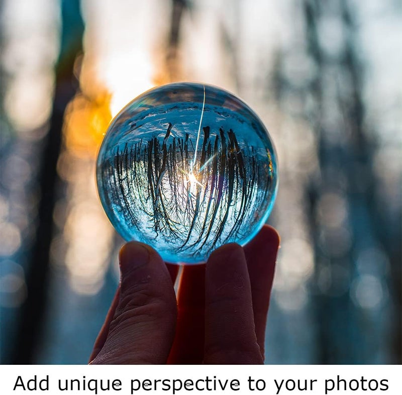 Modaier Crystal Ball 60mm with Wooden Stand and Gift Box for Magic,lensball Photography,Family Decorative,Fortune Teller,Feng Shui,Witchcraft,Witch Decor,and Halloween Decor - Image 5